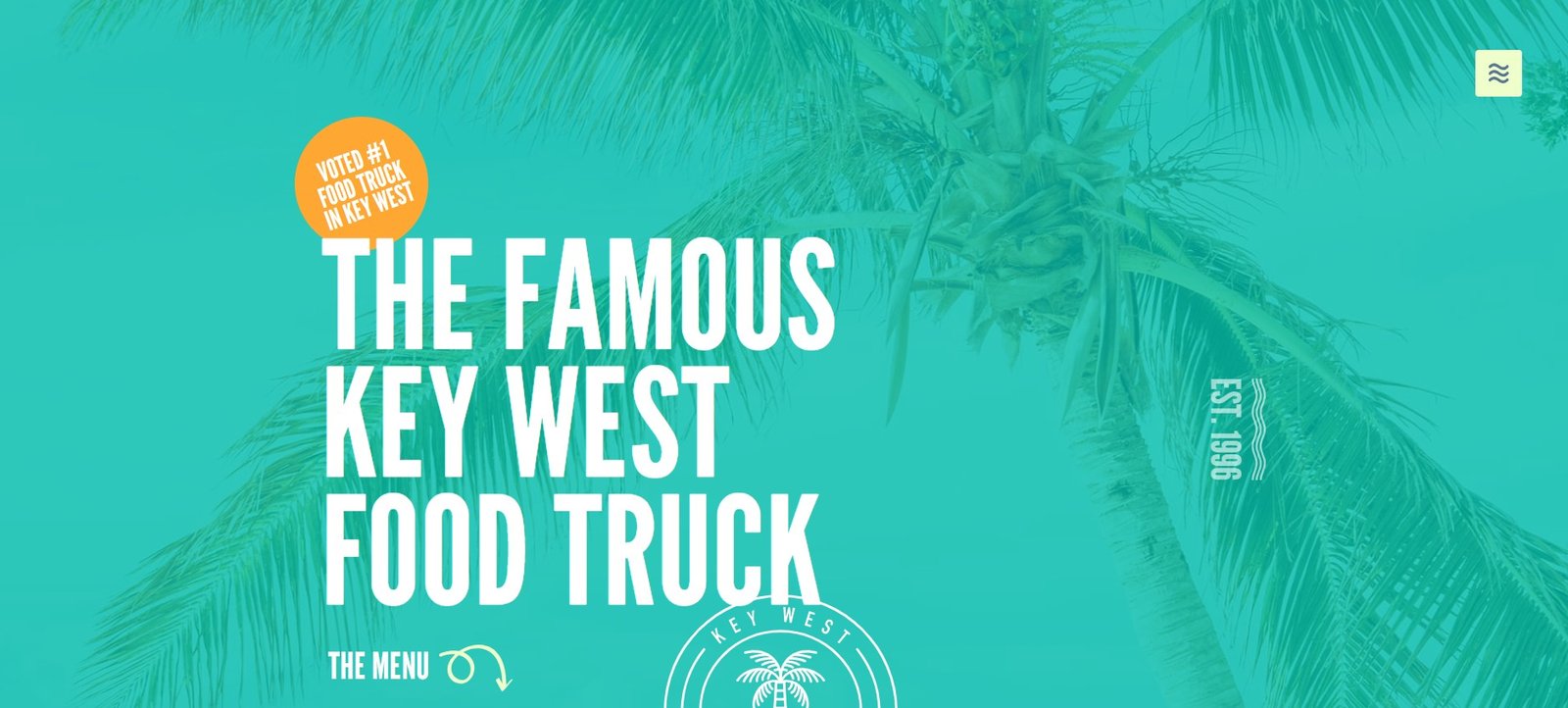 food truck website template screenshot