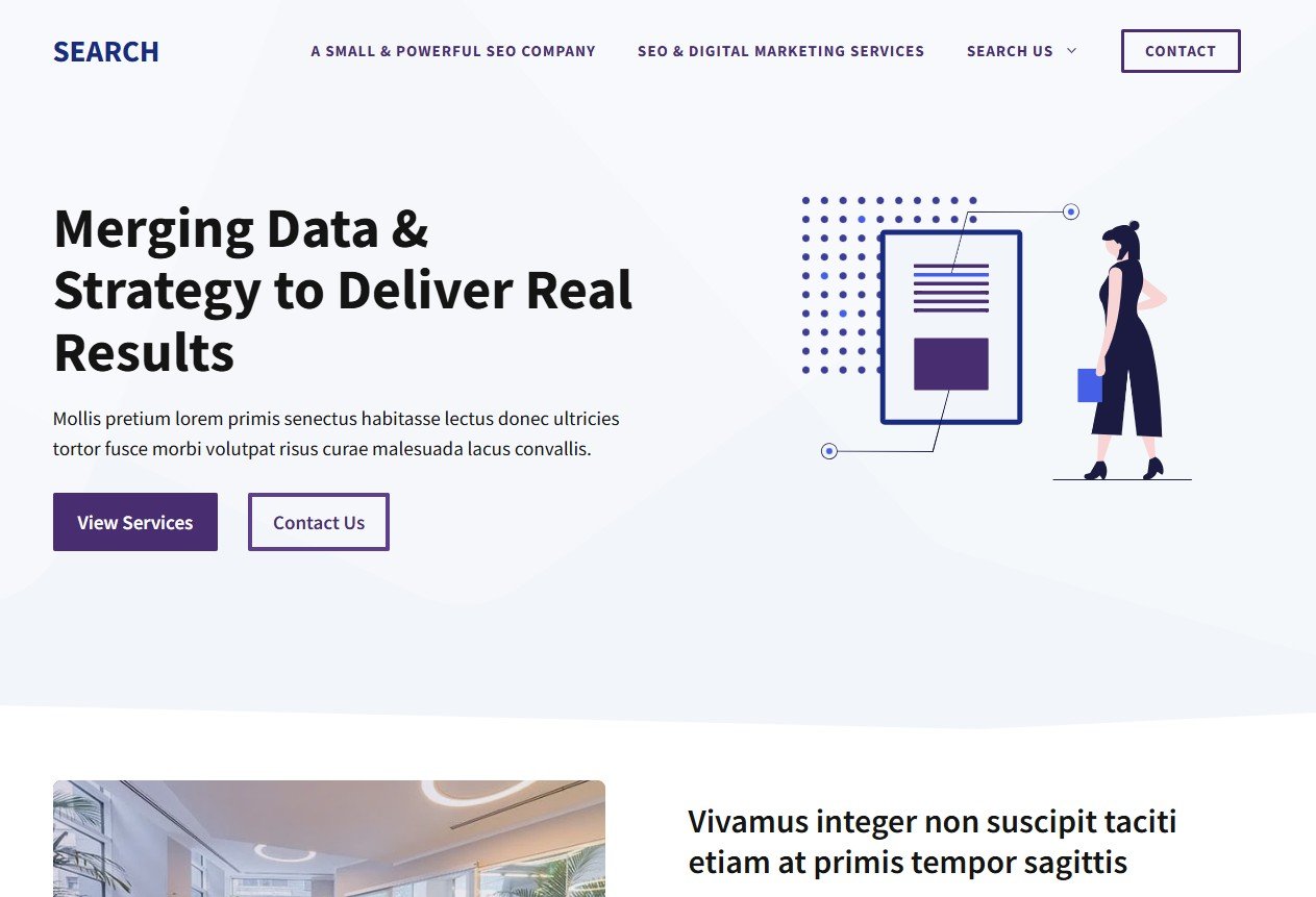 website design for media companies such as SEO consultancies